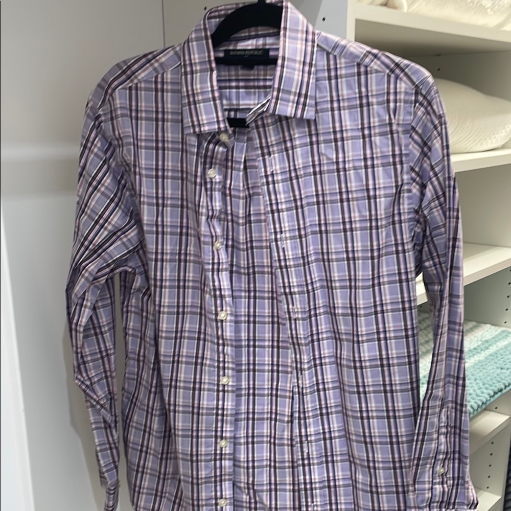 Banana Republic Purple Casual Button Down Shirt